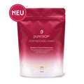 Neuer pureSGP Stoffwechsel-Shake in rosa-weißem Beutel, Sorte Vanille, 450 g.





